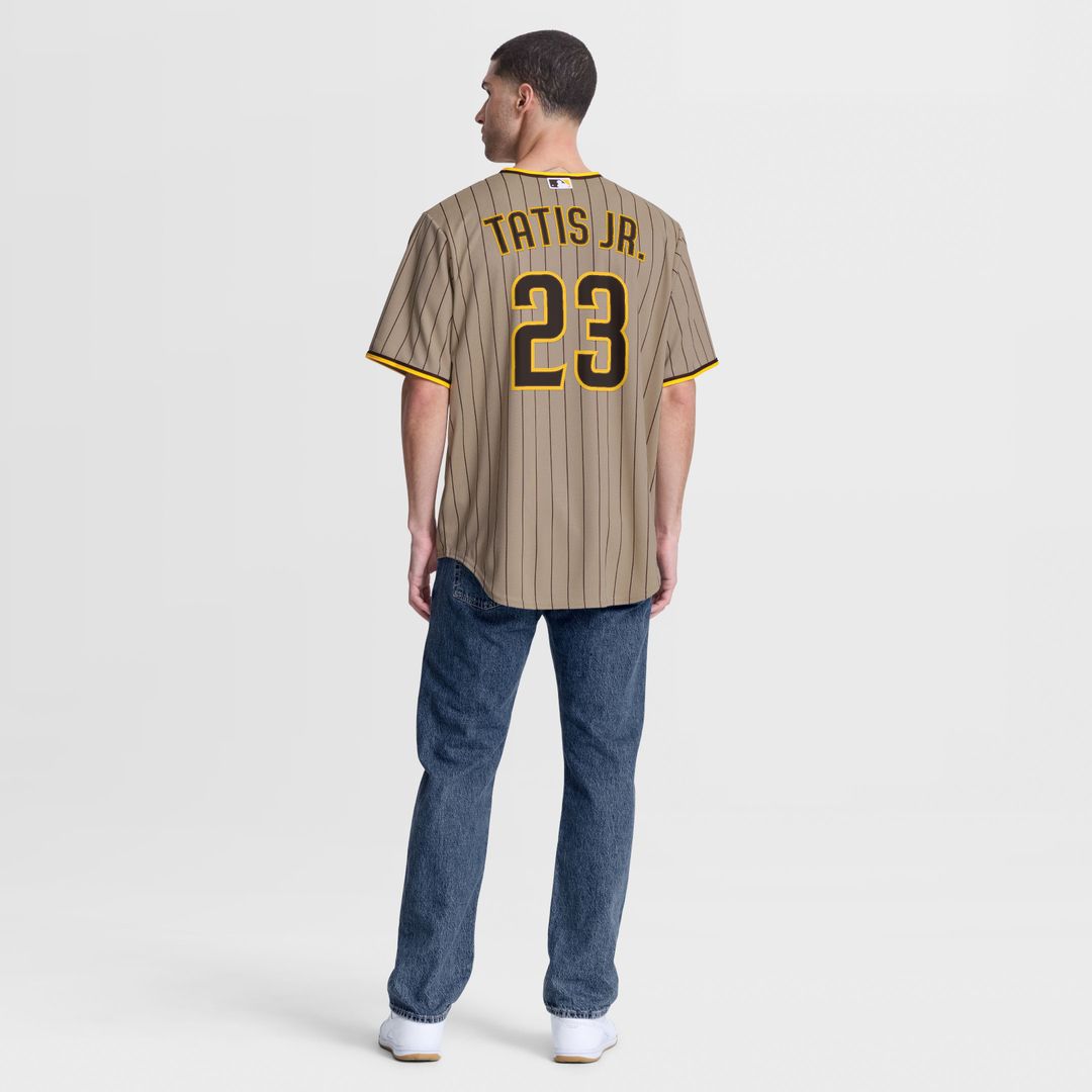 Men's San Diego Padres Fernando Tatis Jr. Sand Alternate Replica MLB Baseball Jersey - view 5
