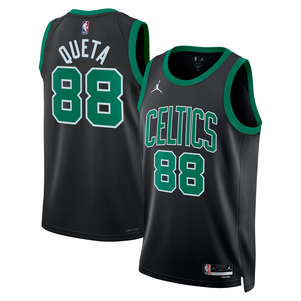 Unisex Neemias Queta Boston Celtics Statement Edition Swingman NBA Basketball Jersey - Black - view 2