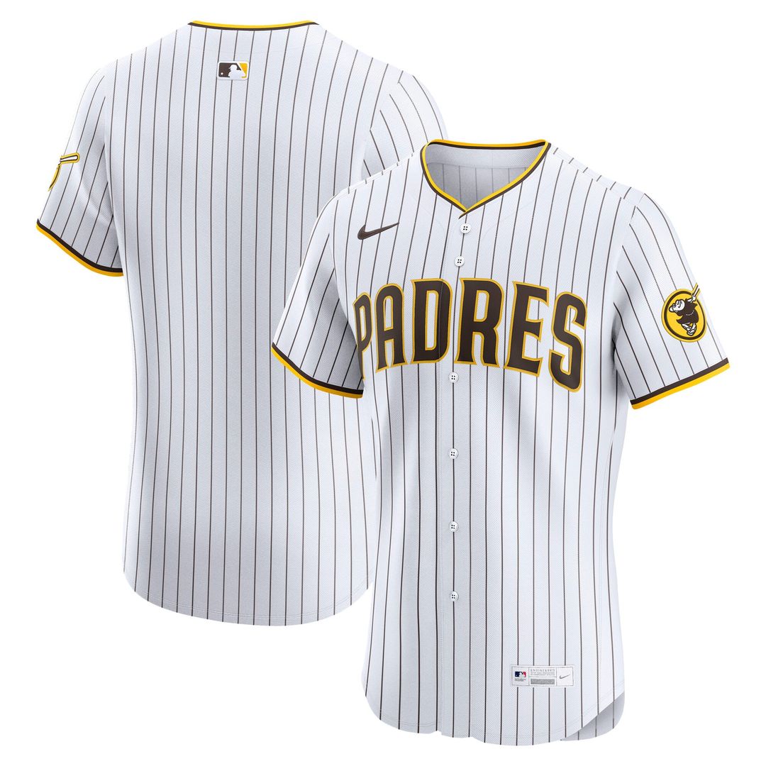 Men's San Diego Padres White Home Elite MLB Baseball Jersey - view 1