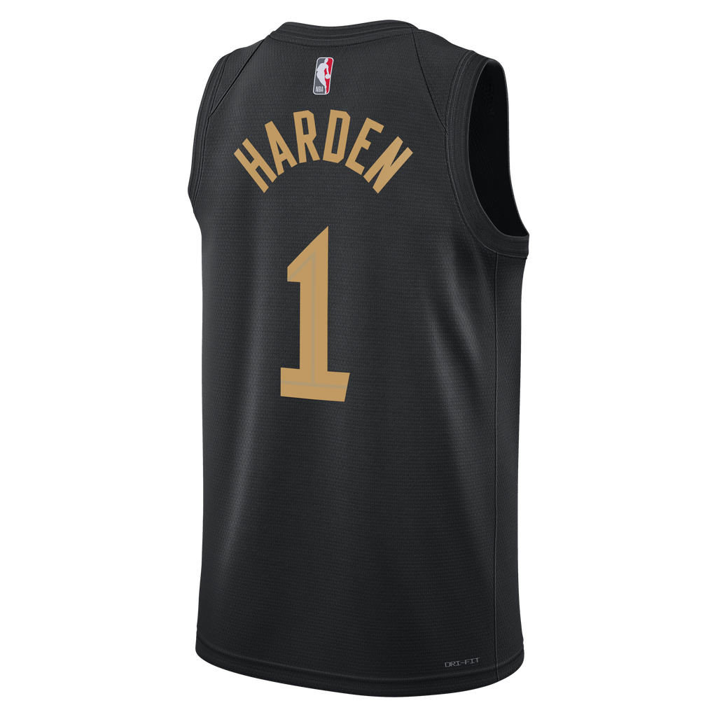 Unisex James Harden Cleveland Cavaliers Statement Edition Swingman NBA Basketball Jersey - Black - view 4