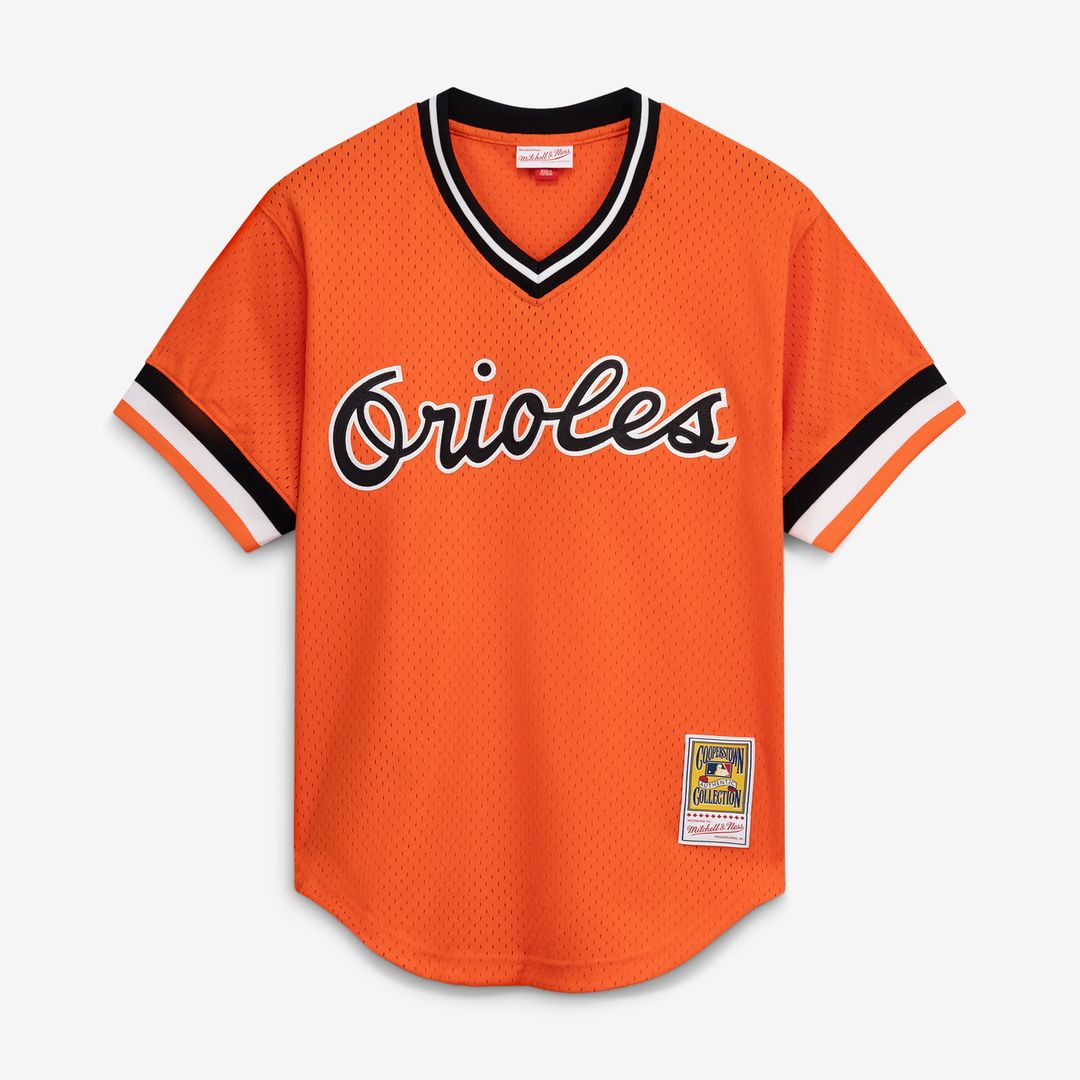 Men's Baltimore Orioles Cal Ripken Jr. White Batting Practice MLB Baseball Jersey - view 16