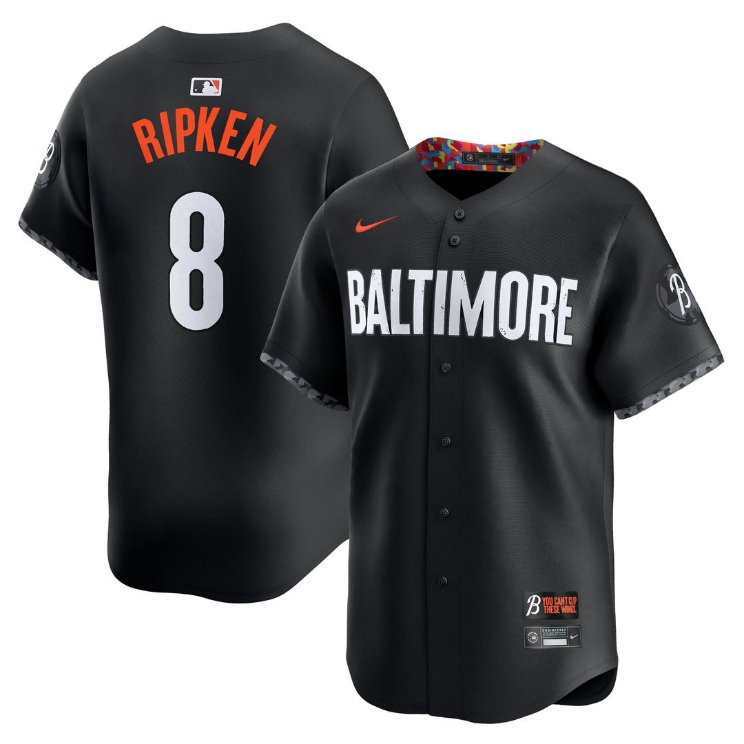 Men's Baltimore Orioles Cal Ripken Jr. Black City Connect Limited MLB Baseball Jersey - view 1