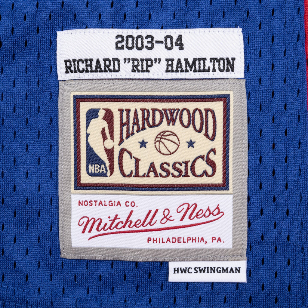 Men's Detroit Pistons Richard Hamilton 2003 Swingman NBA Basketball Jersey - Royal Blue - view 5