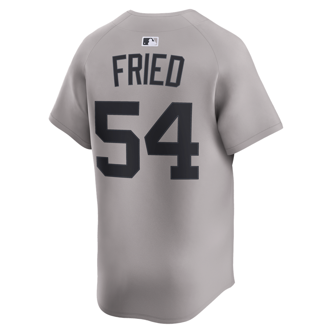 Men's New York Yankees Max Fried Gray Road Limited MLB Baseball Jersey - view 3