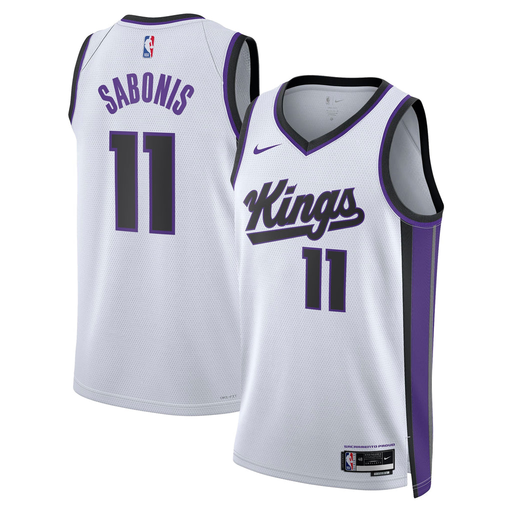 Unisex Domantas Sabonis Sacramento Kings Association Edition Swingman NBA Basketball Jersey - White - view 1