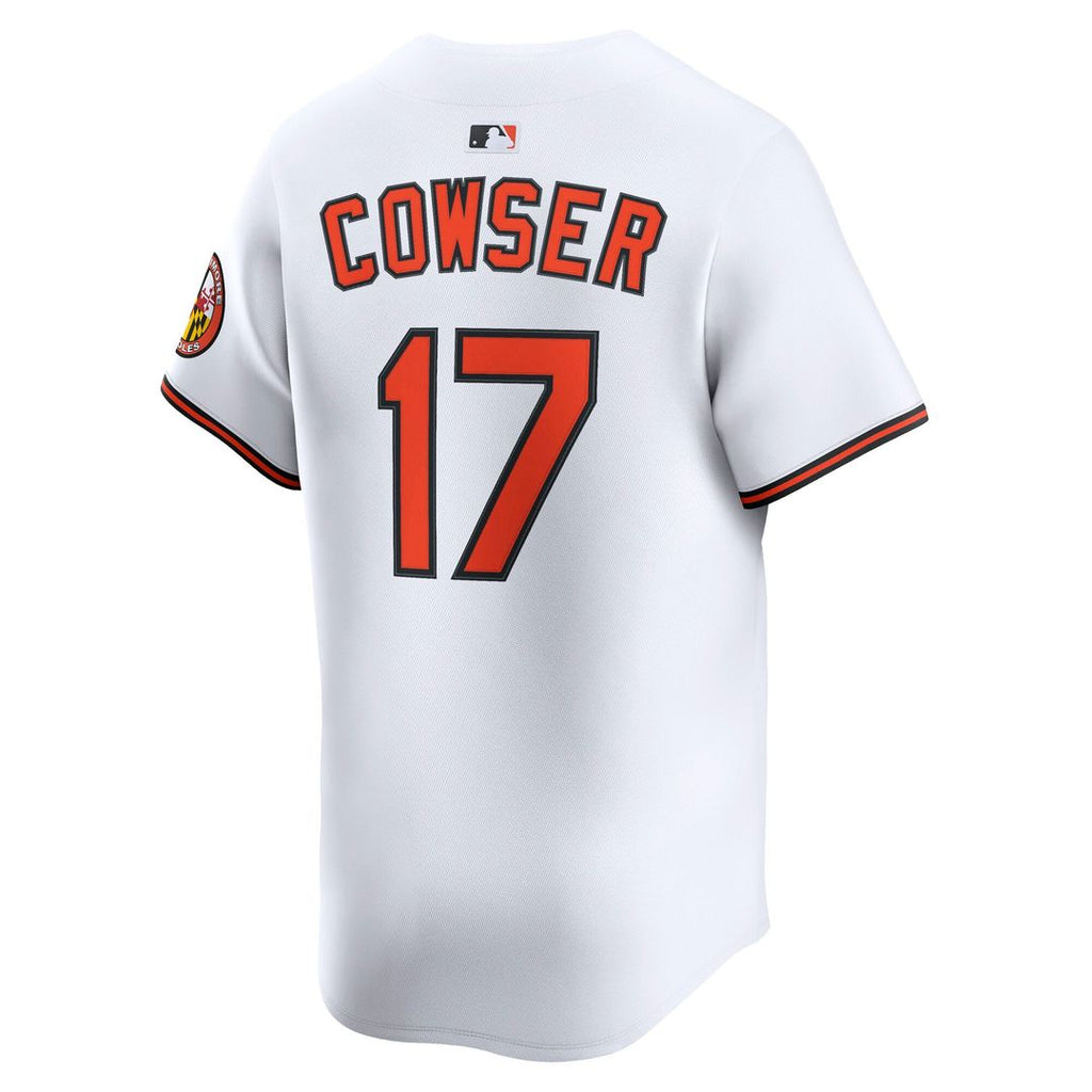 Men's Baltimore Orioles Colton Cowser White Home Limited MLB Baseball Jersey - view 3