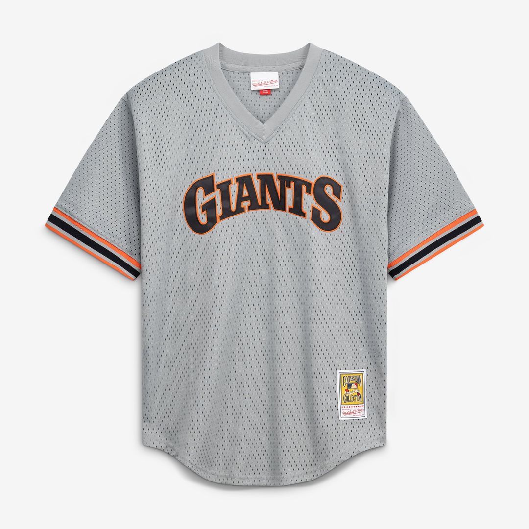 Men's San Francisco Giants Will Clark Gray Batting Practice MLB Baseball Jersey - view 2