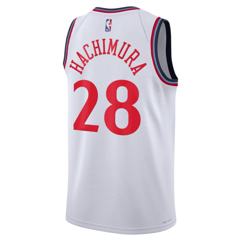 Unisex Rui Hachimura Los Angeles Clippers Replica Association Edition Swingman NBA Basketball Jersey - White - view 4