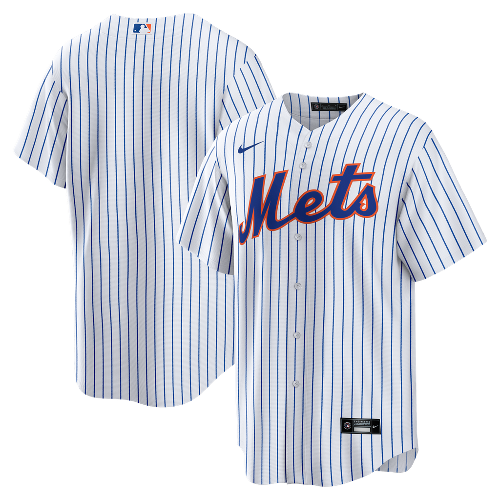 Men's New York Mets White Home Big & Tall Replica MLB Baseball Jersey - view 1