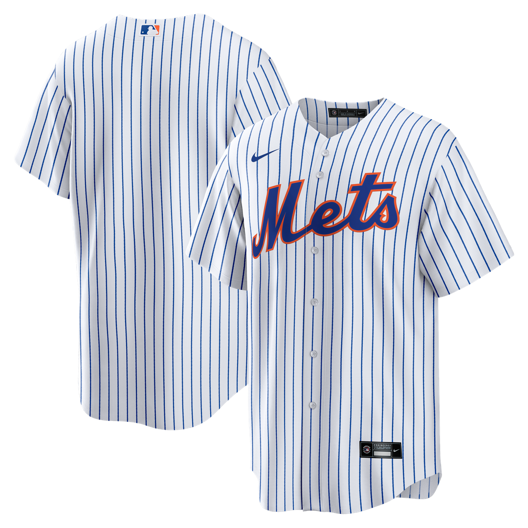 Men's New York Mets White Home Big & Tall Replica MLB Baseball Jersey - view 1
