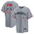 Men's Fourth of July Men's Minnesota Twins Joe Ryan Gray USA 250 Stadium MLB Baseball Jersey - view 1