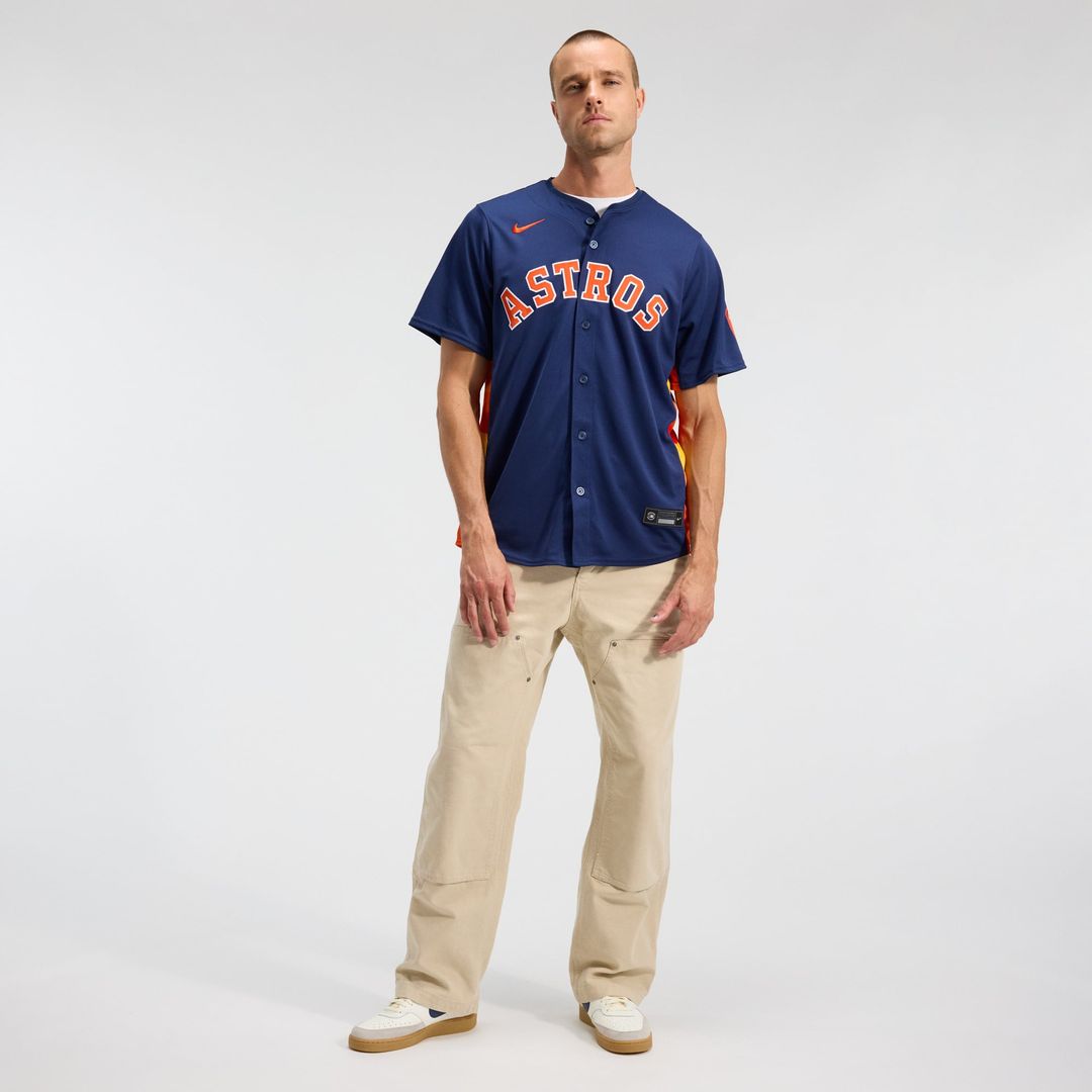 Men's Houston Astros Jose Altuve Navy Alternate Limited MLB Baseball Jersey - view 5