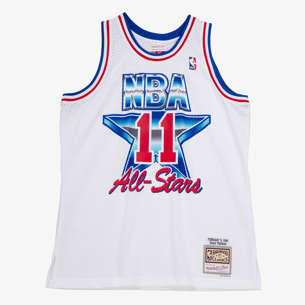 Men's NBA Isiah Thomas 1992 All-Star East Jersey - White - view 3