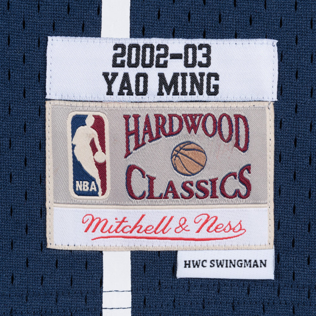 Men's Houston Rockets Swingman NBA Basketball Jersey Road Yao Ming 2002-03 - view 4
