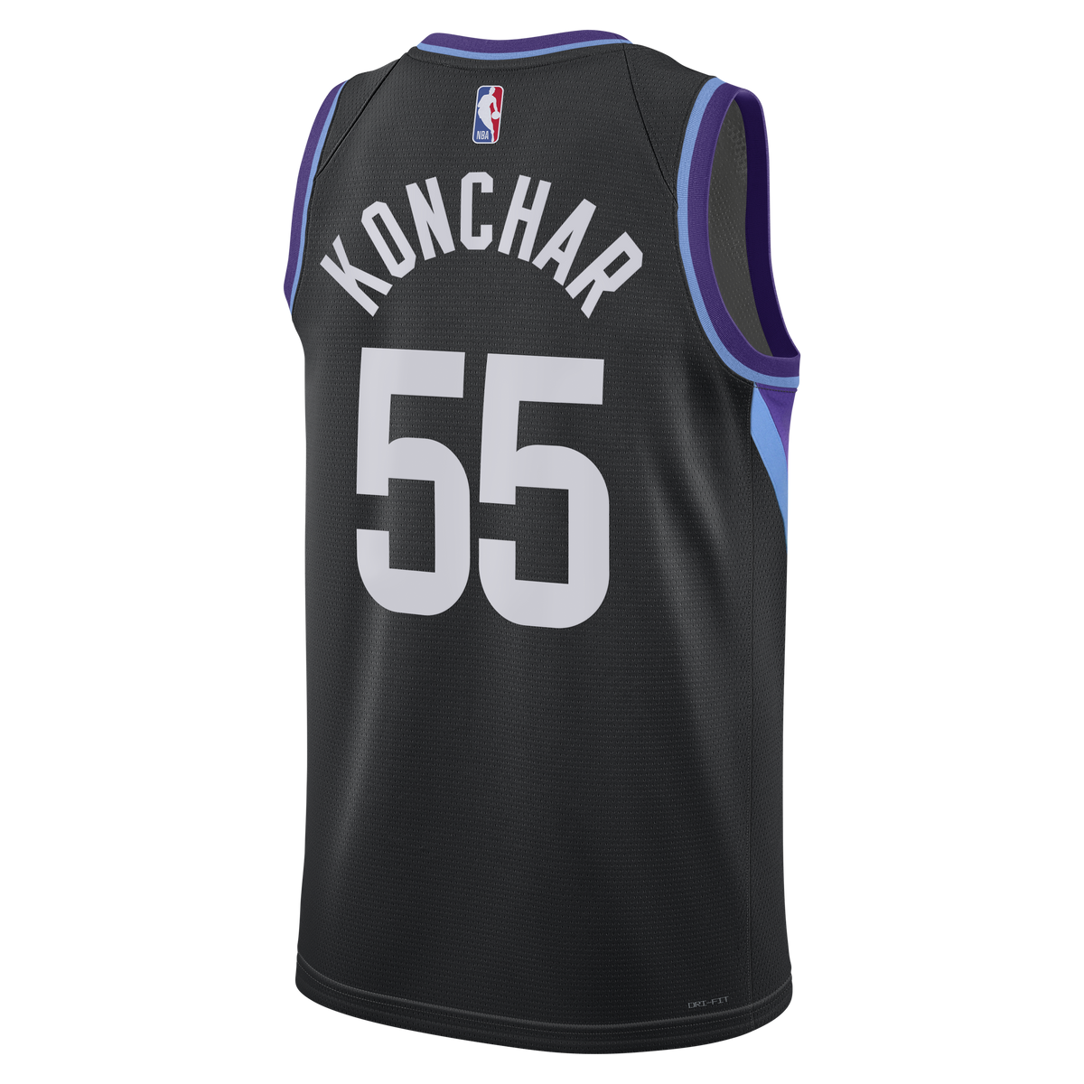 Unisex John Konchar Utah Jazz Statement Edition Swingman NBA Basketball Jersey - Black - view 4
