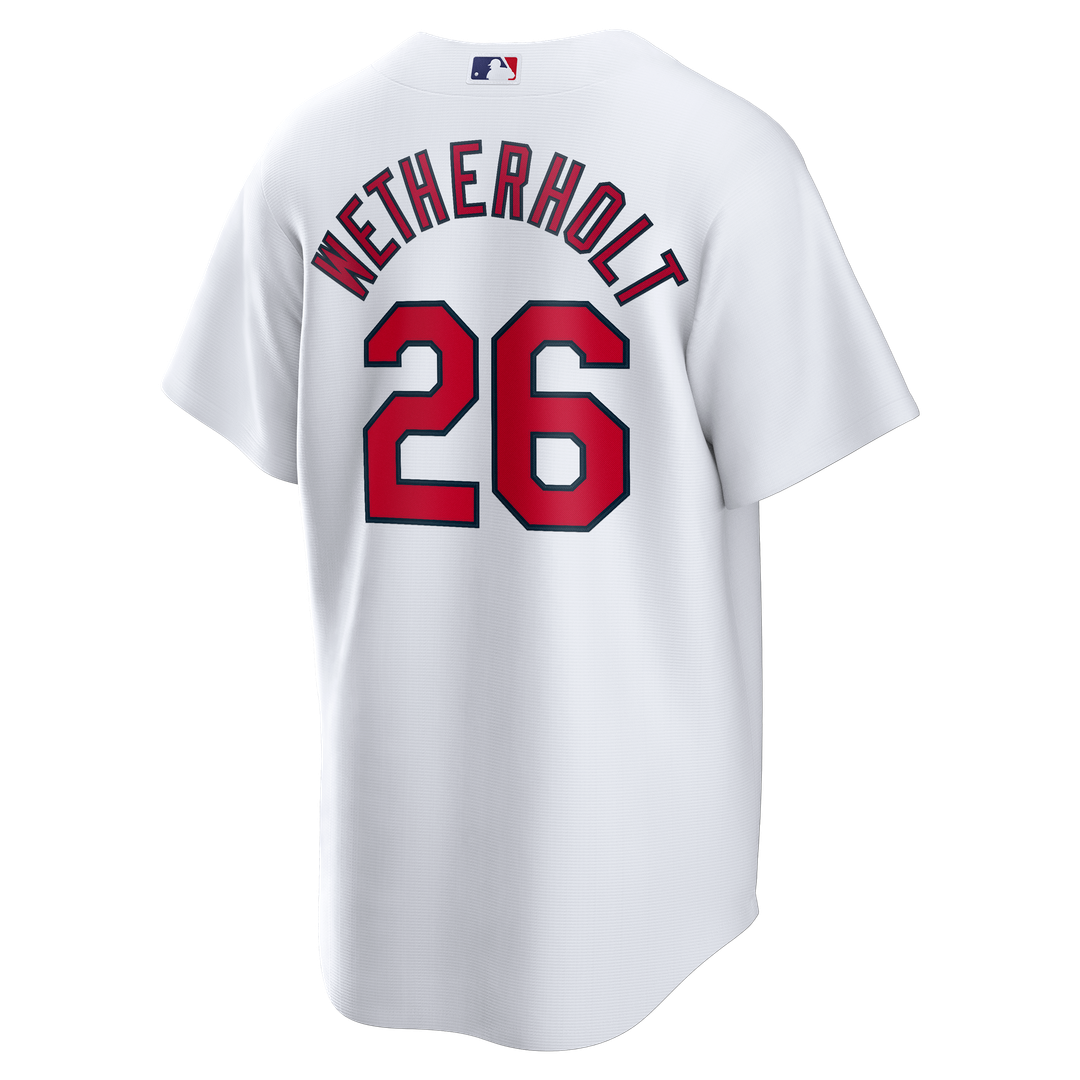 Men's St. Louis Cardinals JJ Wetherholt White Home Replica MLB Baseball Jersey - view 3