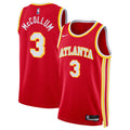 Unisex CJ McCollum Atlanta Hawks Icon Edition Swingman NBA Basketball Jersey - Red - view 1