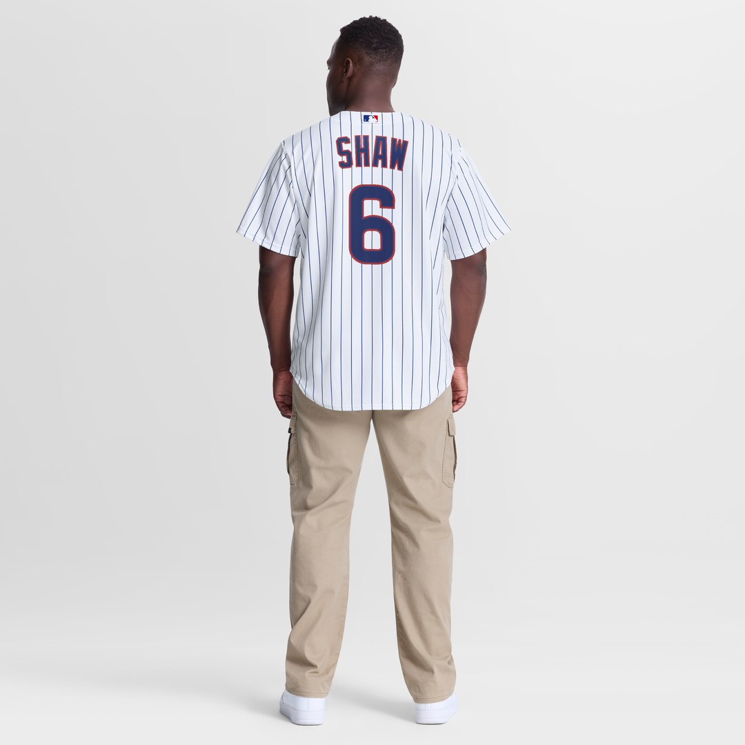Men's Chicago Cubs Matt Shaw White Home Replica MLB Baseball Jersey - view 5