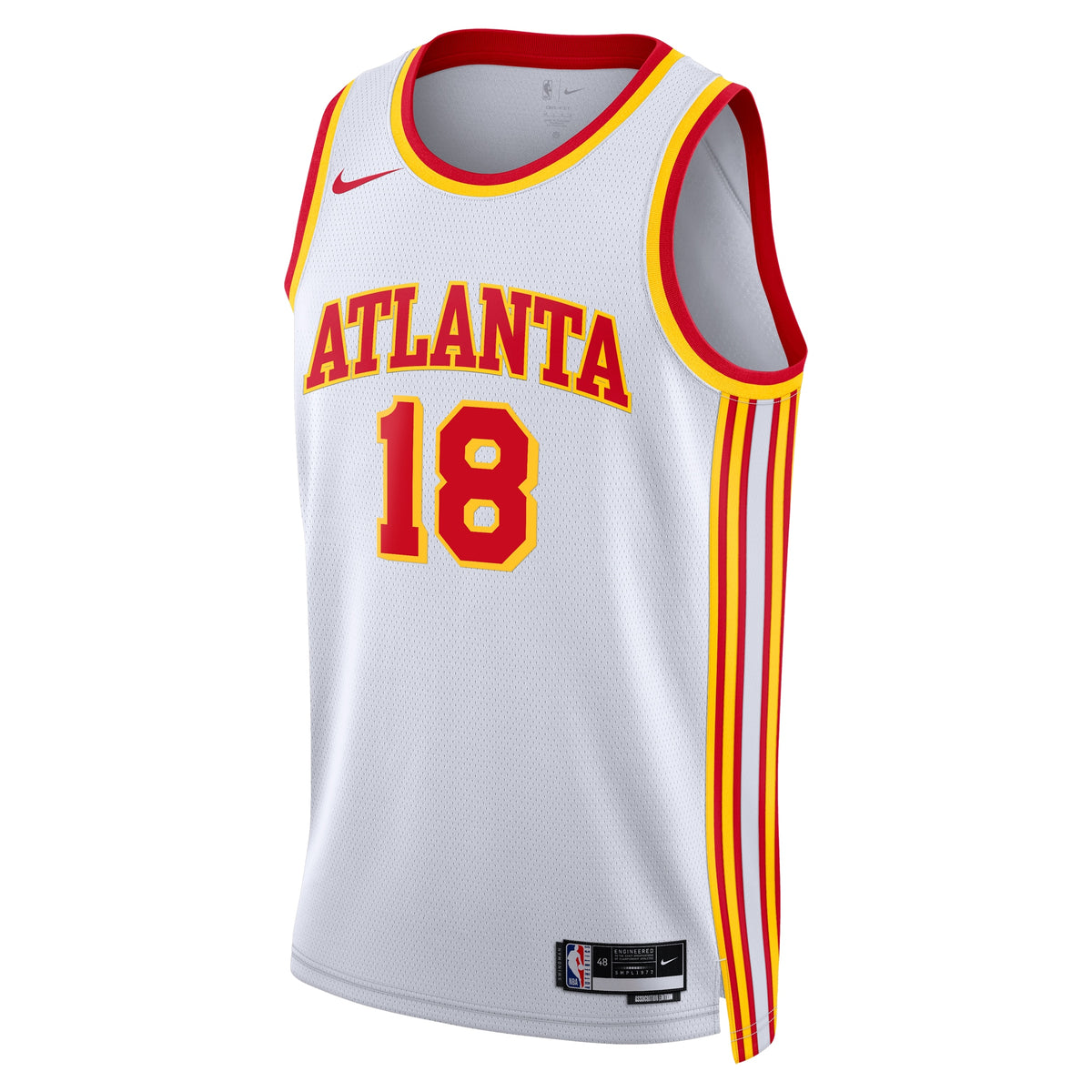 Unisex Mouhamed Gueye Atlanta Hawks Association Edition Swingman NBA Basketball Jersey - White - view 3
