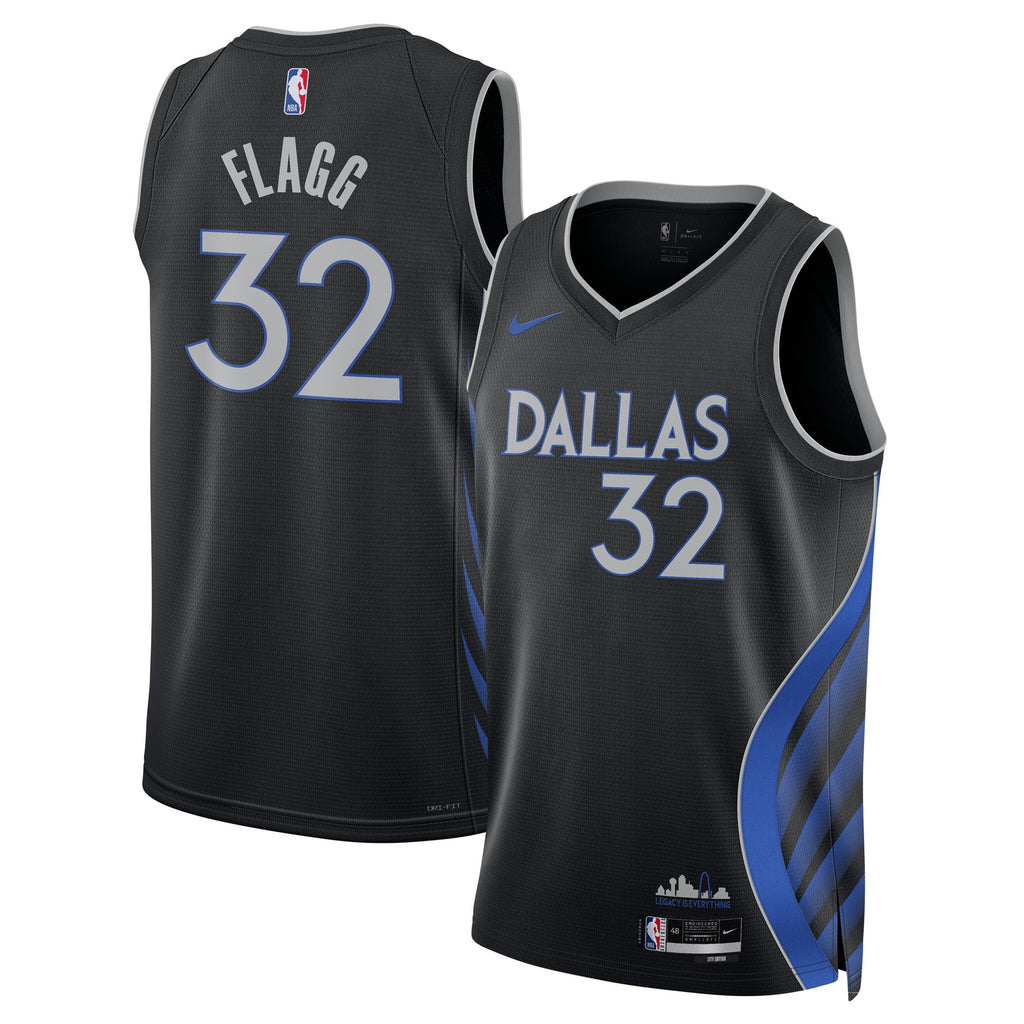 Unisex Cooper Flagg Dallas Mavericks 2025/26 City Edition Swingman NBA Basketball Jersey - Black - view 1