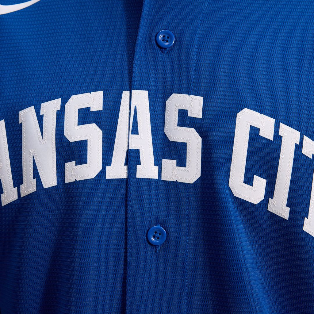 Men's Kansas City Royals Royal Alternate Replica MLB Baseball Jersey - view 19