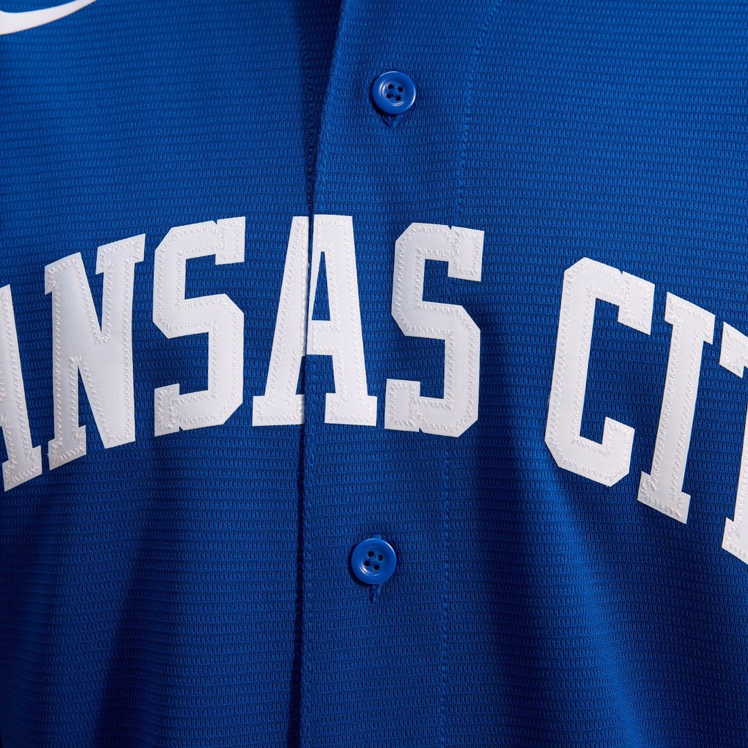 Men's Kansas City Royals Royal Alternate Replica MLB Baseball Jersey - view 19