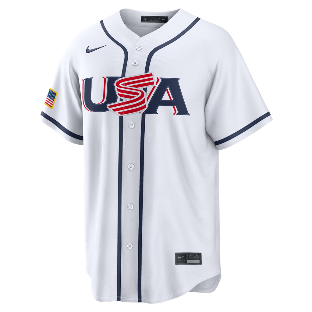 Men's USA Baseball Clayton Kershaw White 2026 World Baseball Classic Home Stadium MLB Baseball Jersey - view 2