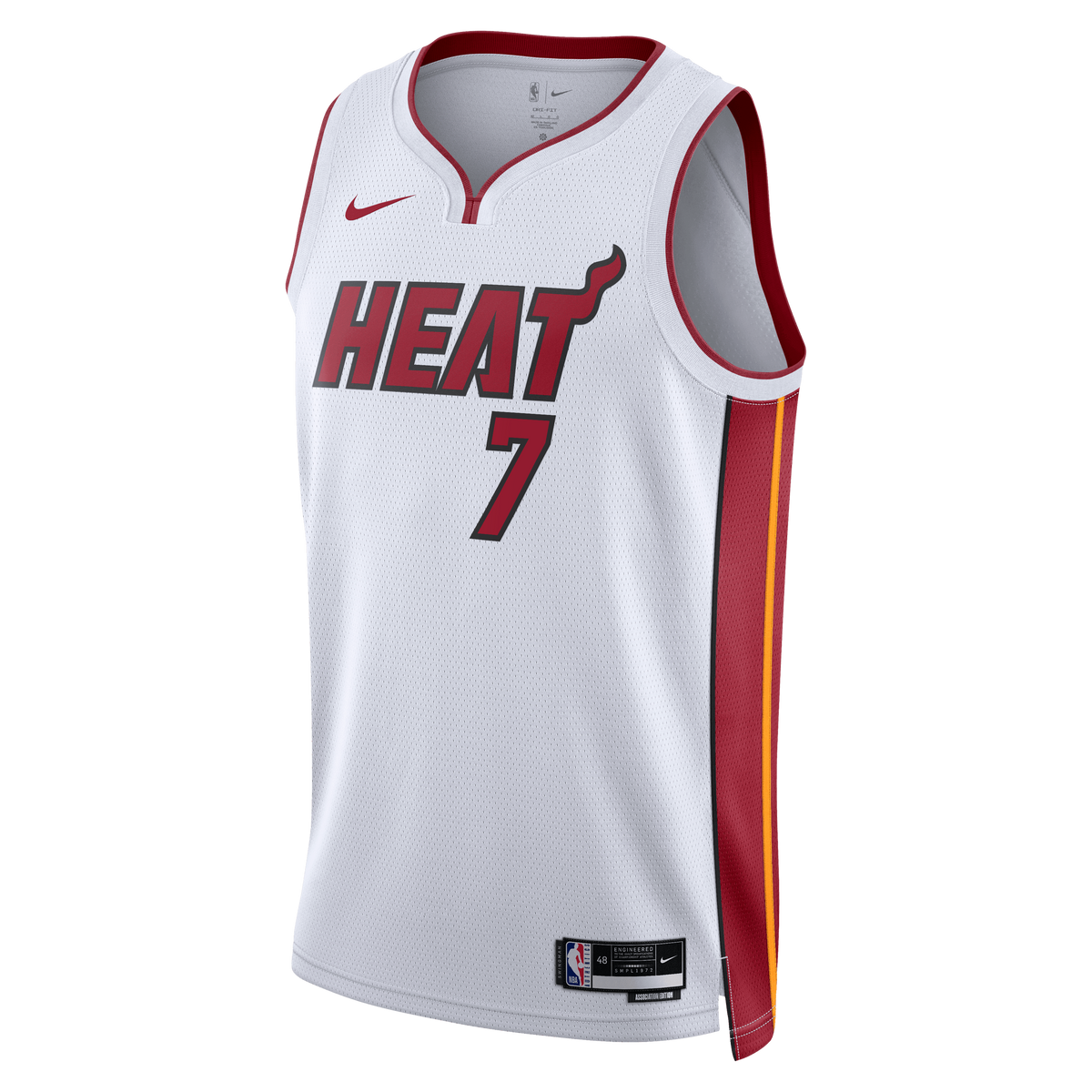 Unisex Giannis Antetokounmpo Miami Heat Association Edition Swingman NBA Basketball Jersey - White - view 3