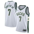 Unisex Kevin Porter Jr. Milwaukee Bucks Association Edition Swingman NBA Basketball Jersey - White - view 1