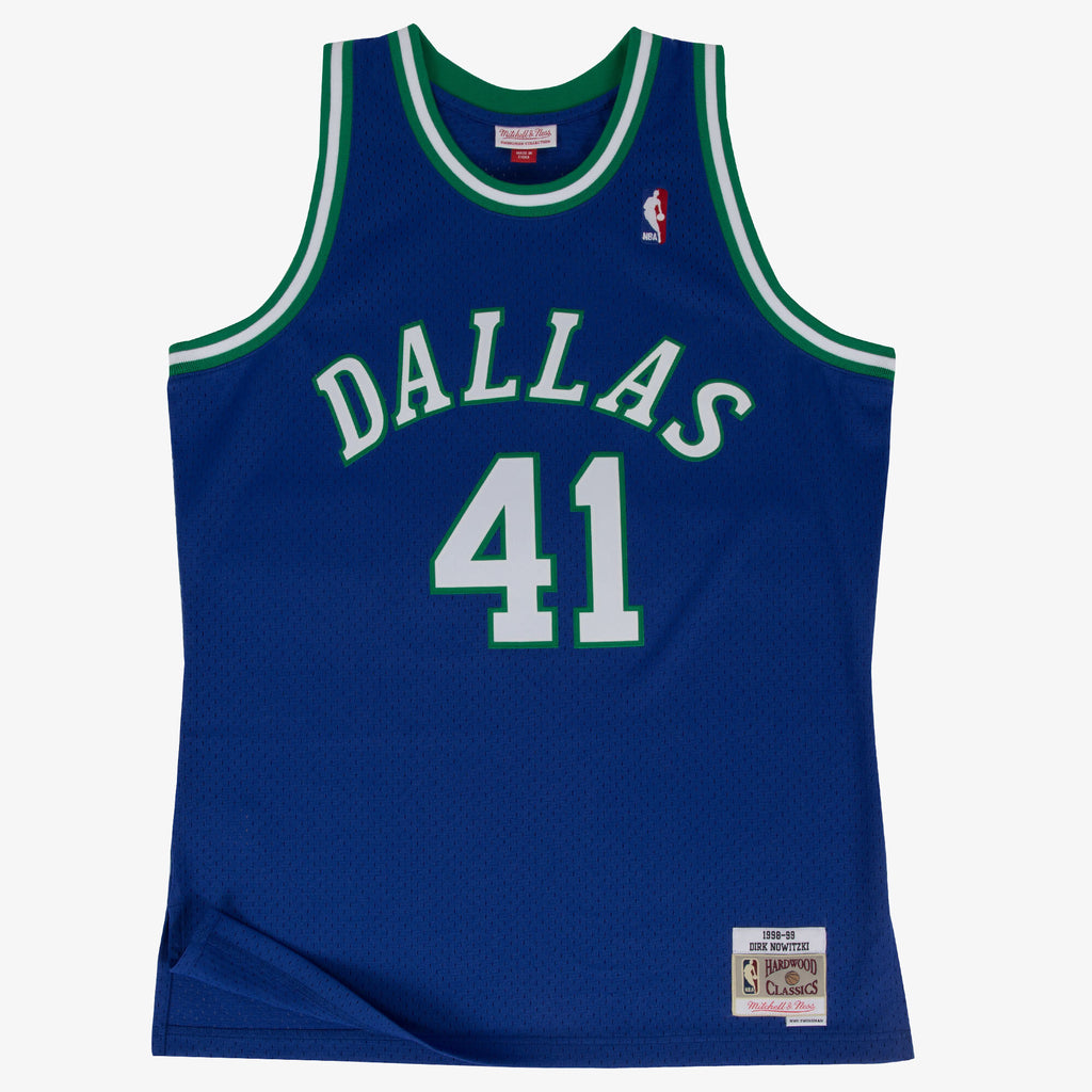 Men's Dallas Mavericks Swingman NBA Basketball Jersey Road Dirk Nowitzki 1998-99 - view 2