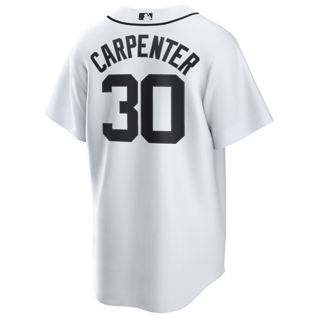 Men's Detroit Tigers Kerry Carpenter White Home Replica MLB Baseball Jersey - view 3