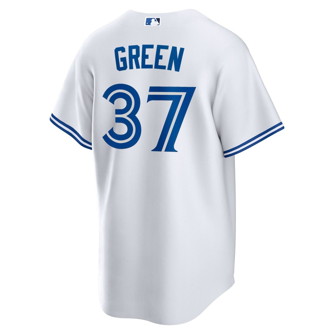 Men's Toronto Blue Jays Chad Green White Home Replica MLB Baseball Jersey - view 3