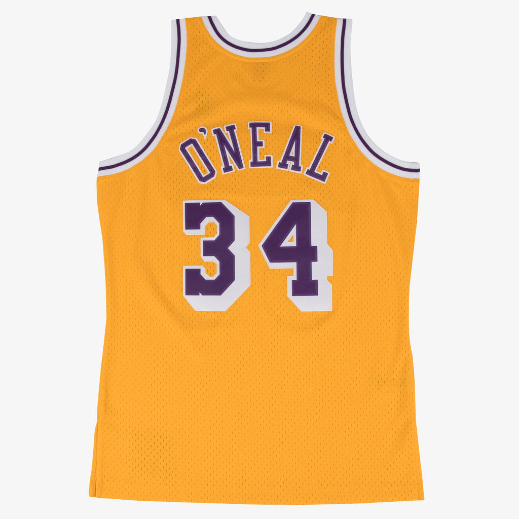 Men's Los Angeles Lakers Swingman NBA Basketball Jersey Shaquille O'Neal 1996 - view 3
