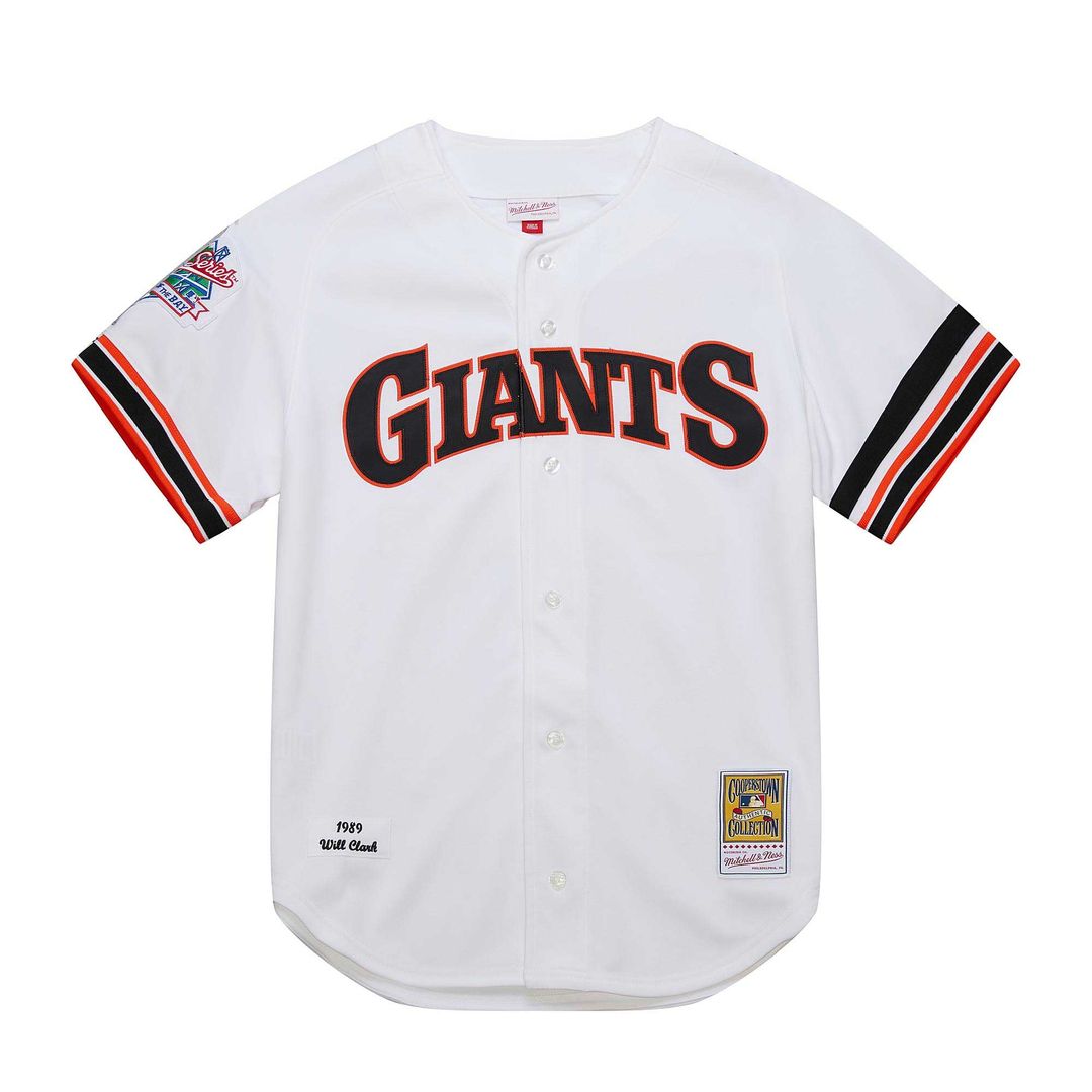 Men's San Francisco Giants Will Clark White Cooperstown Collection 1989 MLB Baseball Jersey - view 2