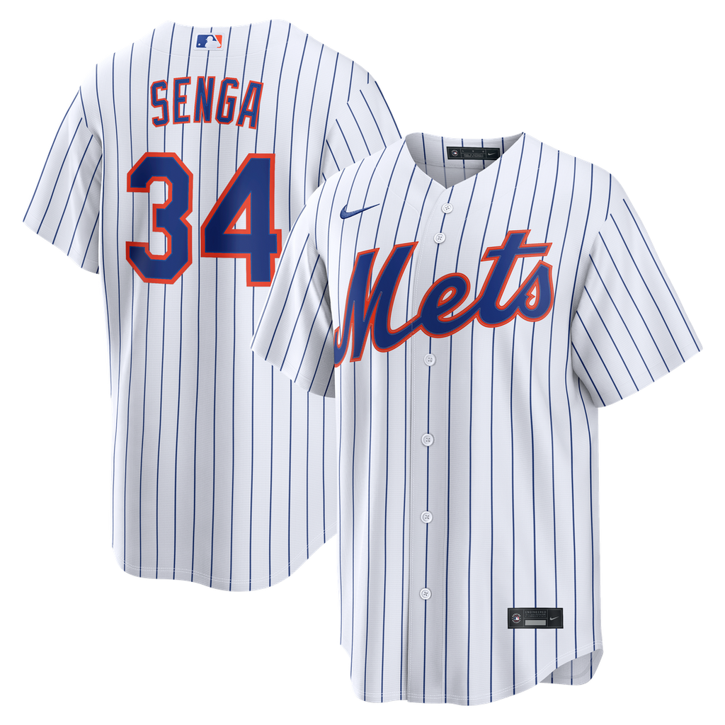 Men's New York Mets Kodai Senga White Home Replica MLB Baseball Jersey - view 1