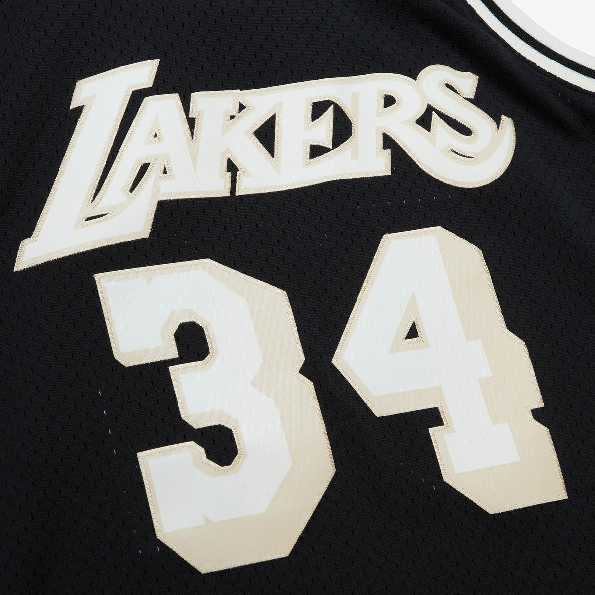Men's Los Angeles Lakers Off Court Swingman NBA Basketball Jersey Shaquille O'Neal 1996 - view 4