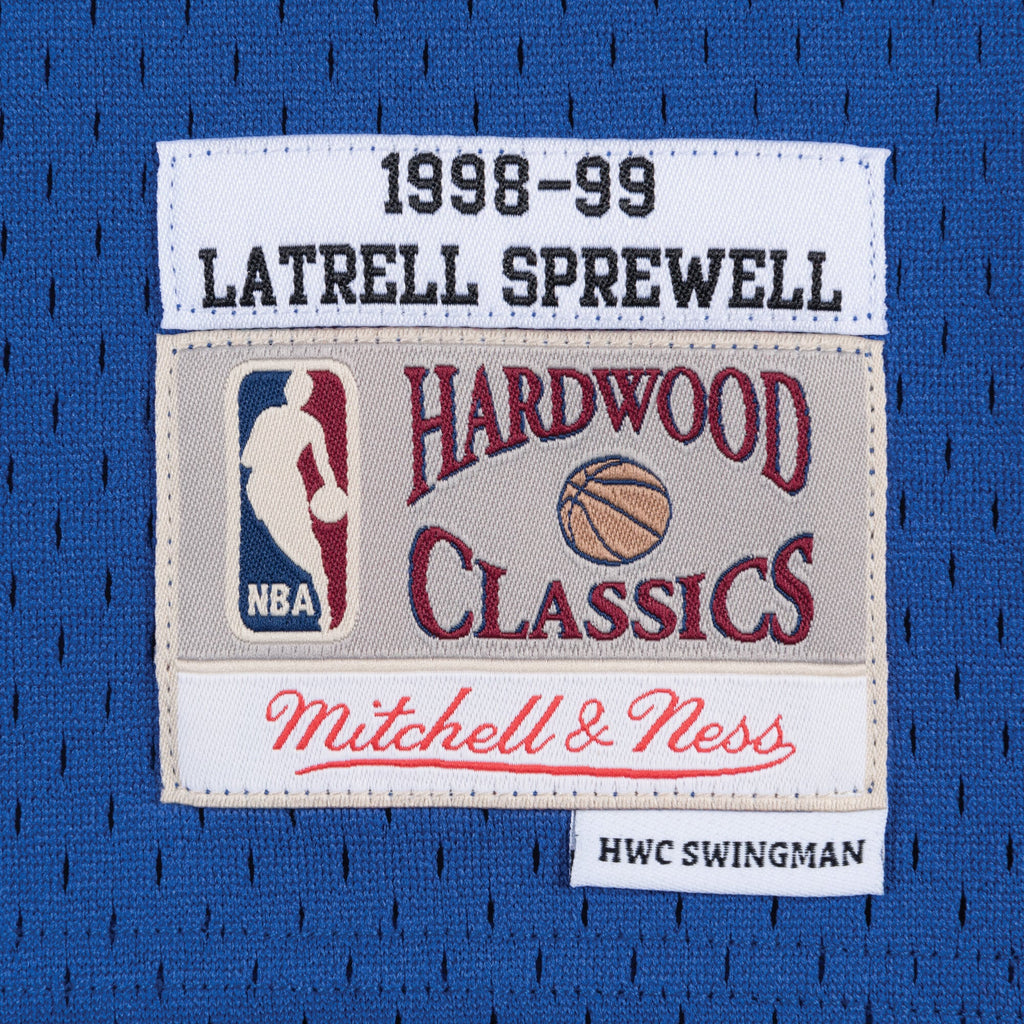 Men's New York Knicks Swingman NBA Basketball Jersey Road Latrell Sprewell 1998-99 - view 4