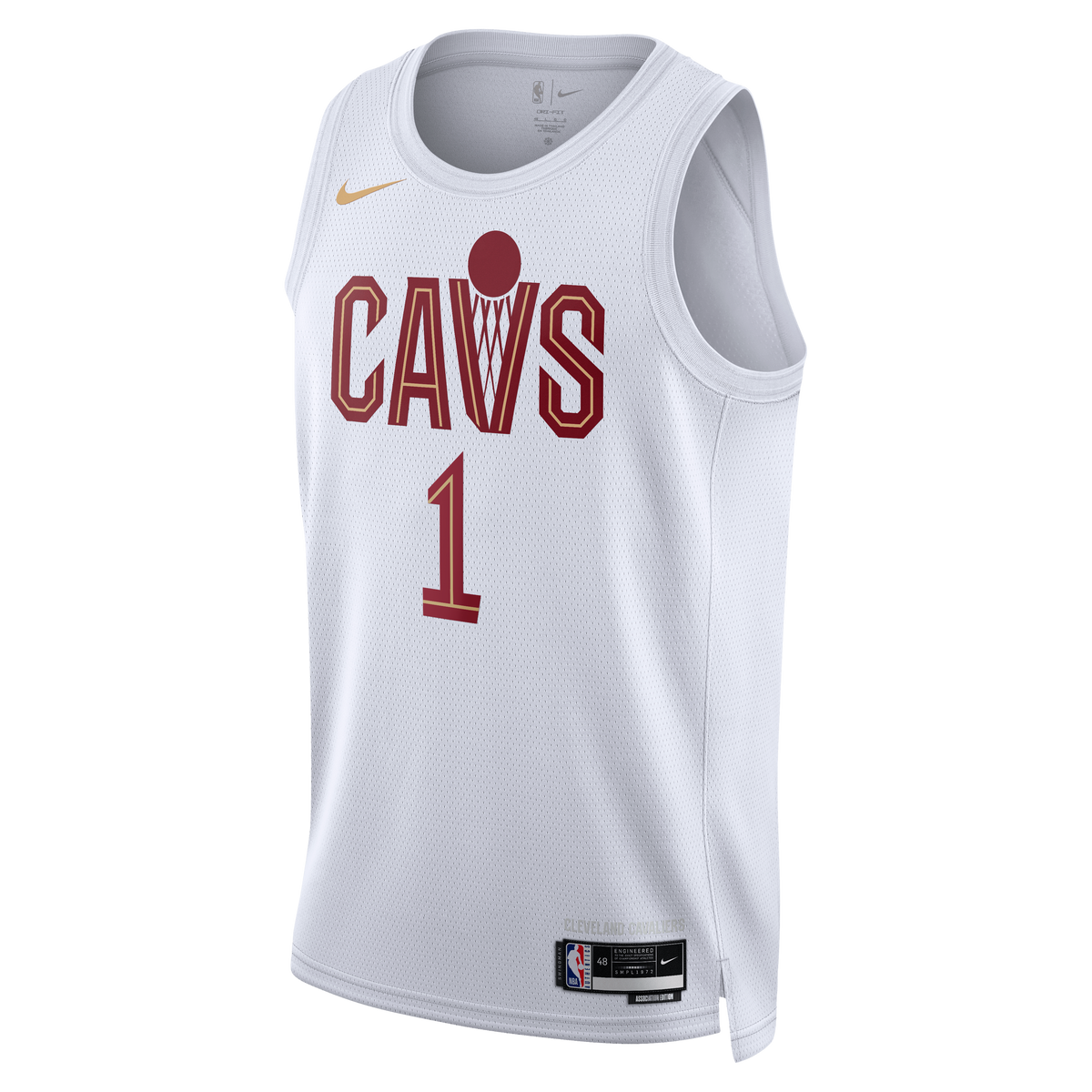 Unisex James Harden Cleveland Cavaliers Association Edition Swingman NBA Basketball Jersey - White - view 3
