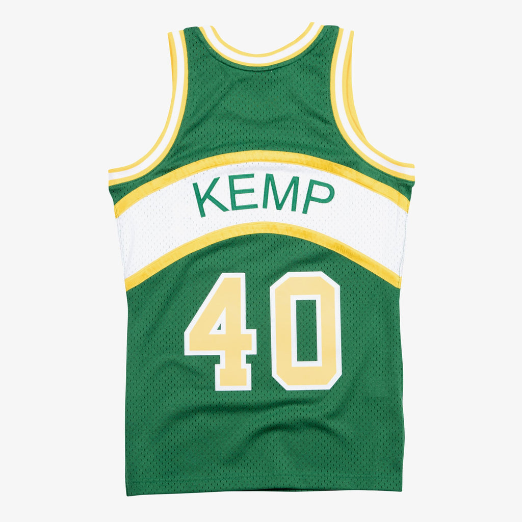 Men's Seattle Supersonics Swingman NBA Basketball Jersey Shawn Kemp 1994-95 - view 3