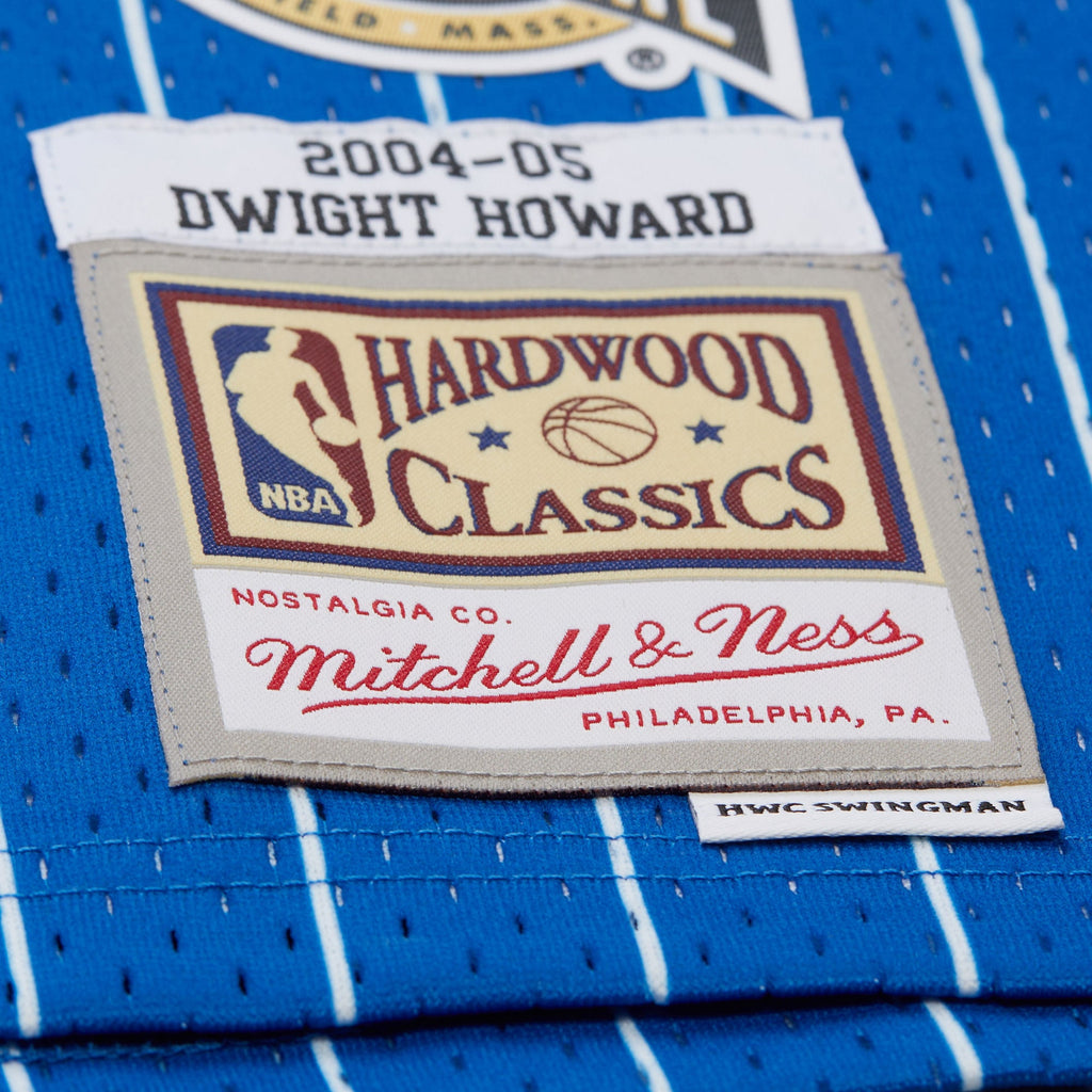 Men's Dwight Howard Blue Orlando Magic 2004/05 Hardwood Classics Hall of Fame Swingman NBA Basketball Jersey - view 7