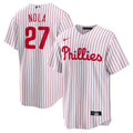 Men's Philadelphia Phillies Aaron Nola White Home Replica Player Name MLB Baseball Jersey - view 1
