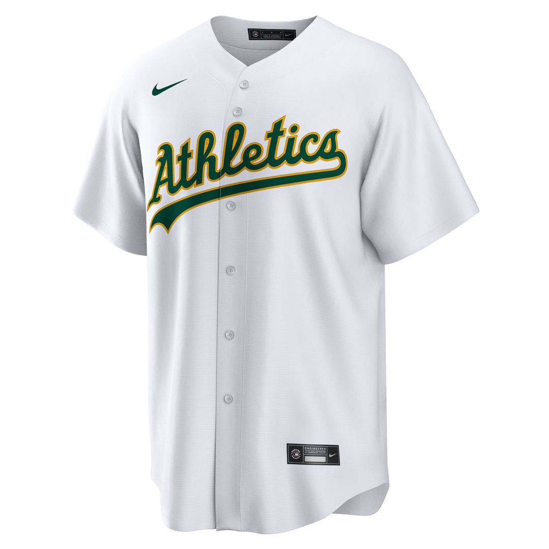 Men's Athletics Tyler Soderstrom White Home Replica MLB Baseball Jersey - view 2