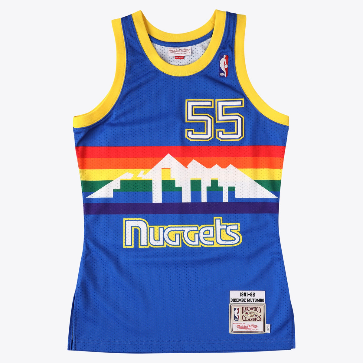 Men's Denver Nuggets Dikembe Mutombo NBA Basketball Jersey - Royal Blue - view 1