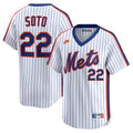 Men's New York Mets Juan Soto White Cooperstown Collection Limited 40th Anniversary MLB Baseball Jersey - view 1