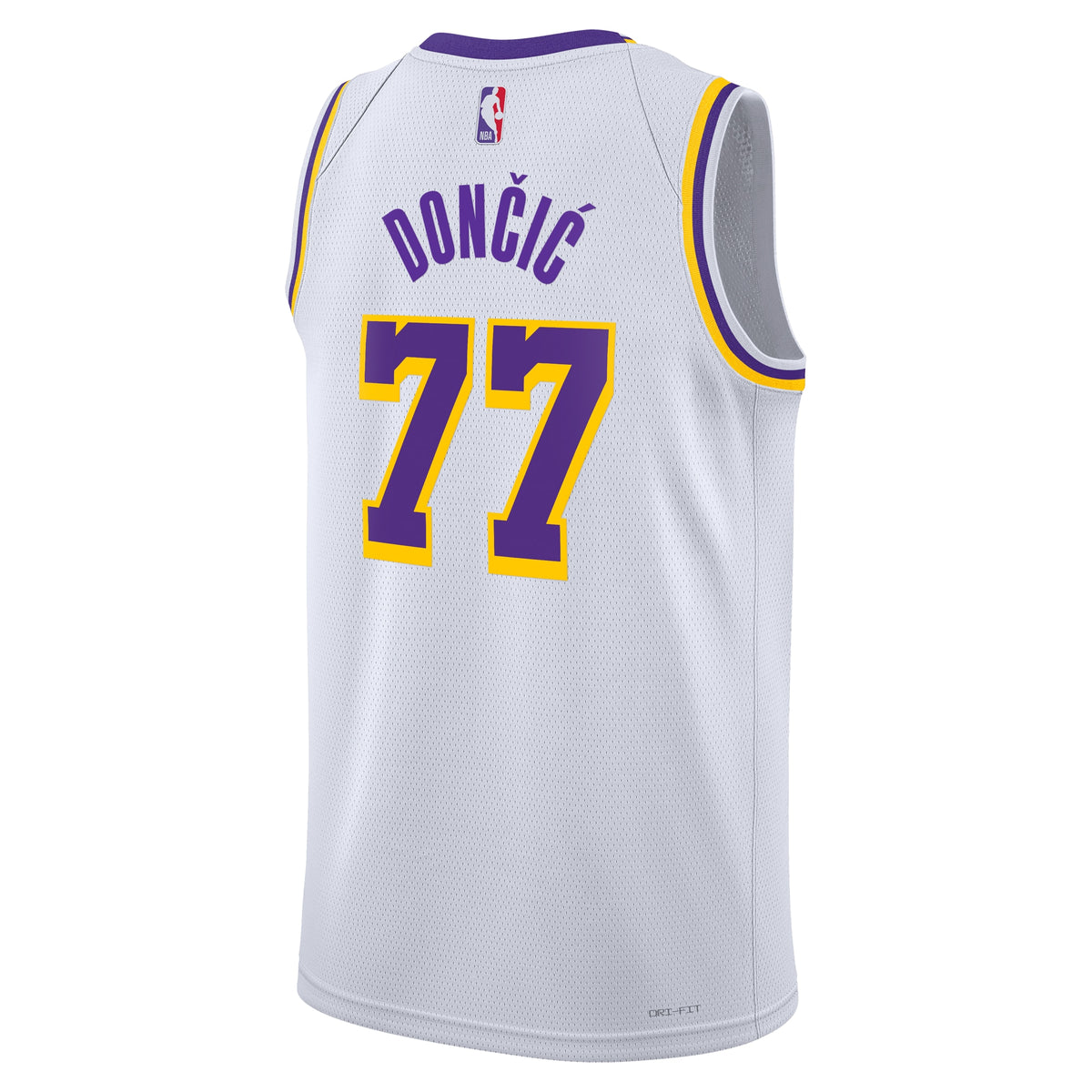 Unisex Luka Dončić Los Angeles Lakers Association Edition Swingman NBA Basketball Jersey - White - view 4