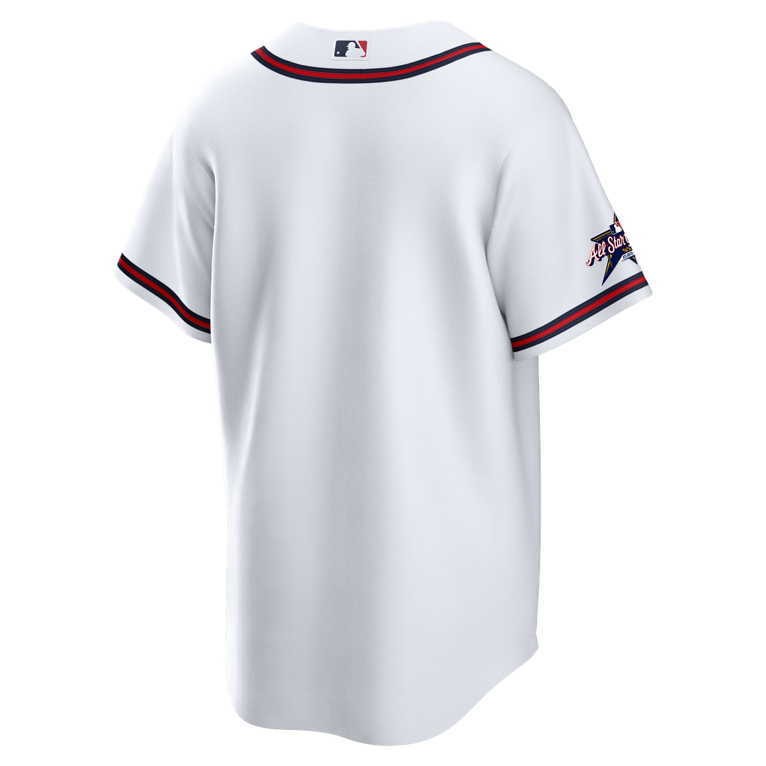 Men's Atlanta Braves White Home Replica MLB Baseball Jersey - view 7