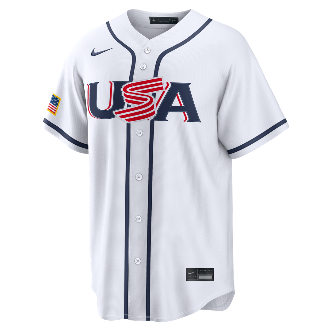 Men's USA Baseball Cal Raleigh White 2026 World Baseball Classic Home Stadium MLB Baseball Jersey - view 2