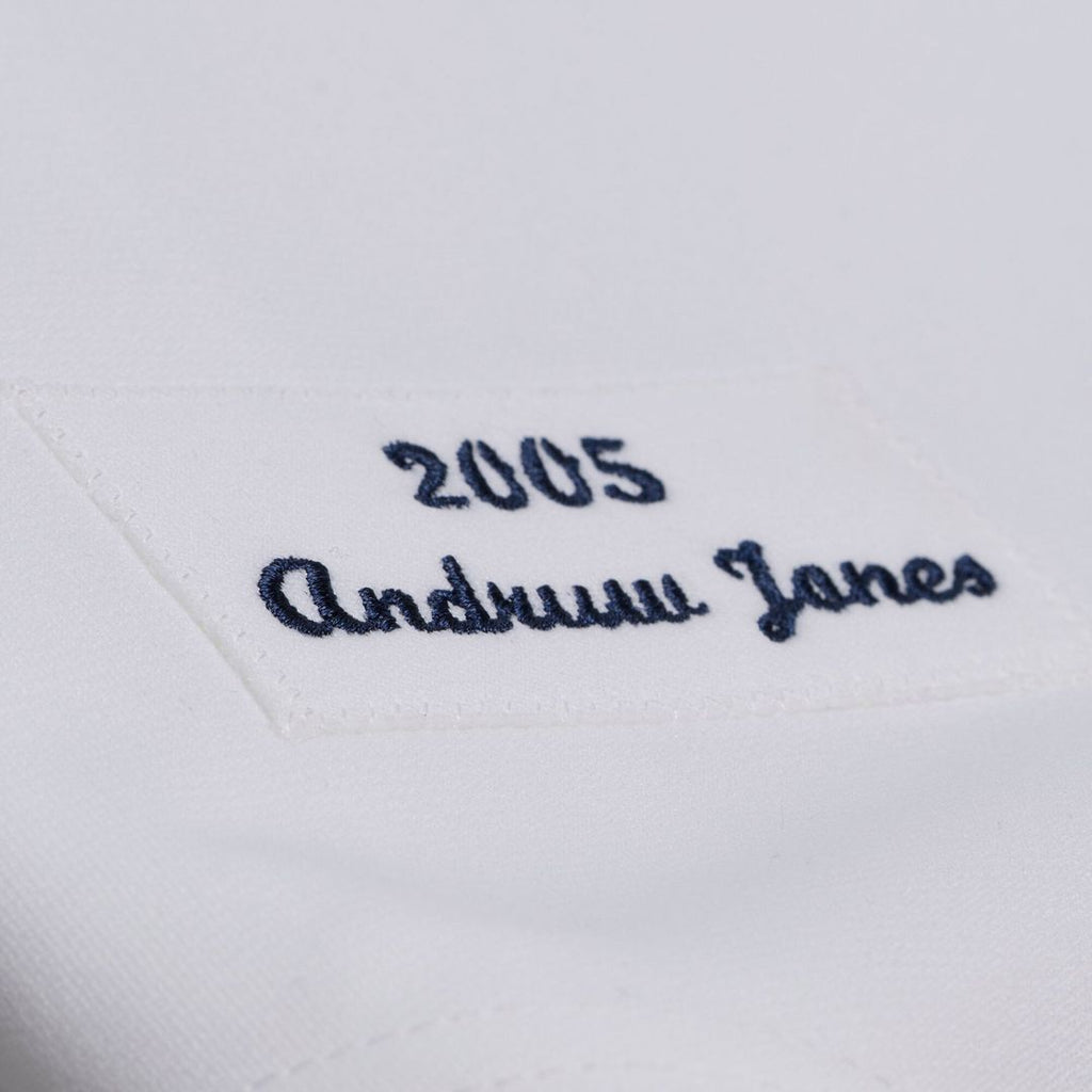 Men's Atlanta Braves Andruw Jones White 2005 MLB Baseball Jersey - view 3