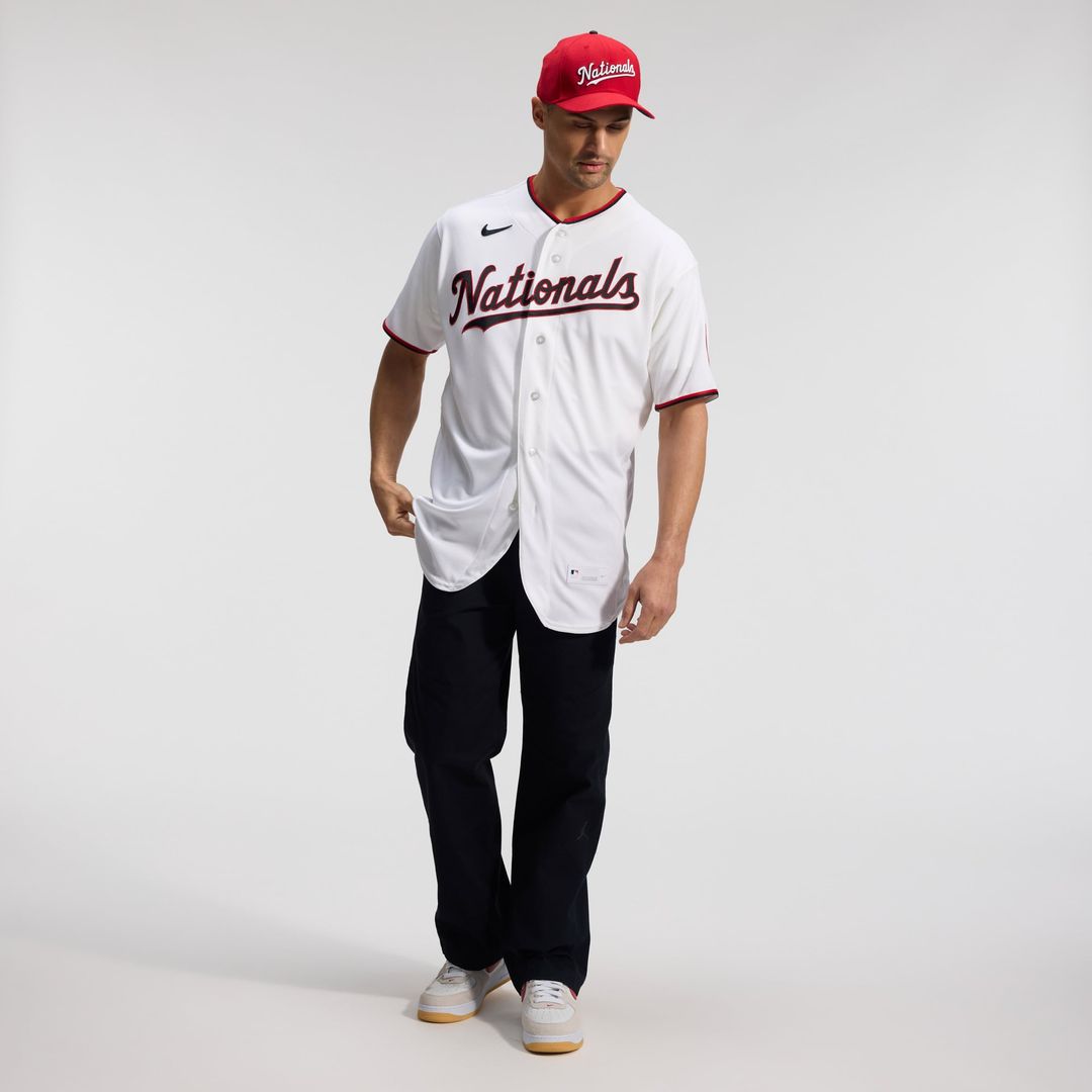 Men's Washington Nationals White Home MLB Baseball Jersey - view 7