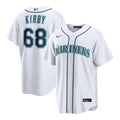 Men's Seattle Mariners George Kirby White Home Replica MLB Baseball Jersey - view 1